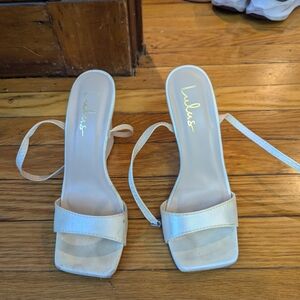 Lulu's Cream Slide Sandals